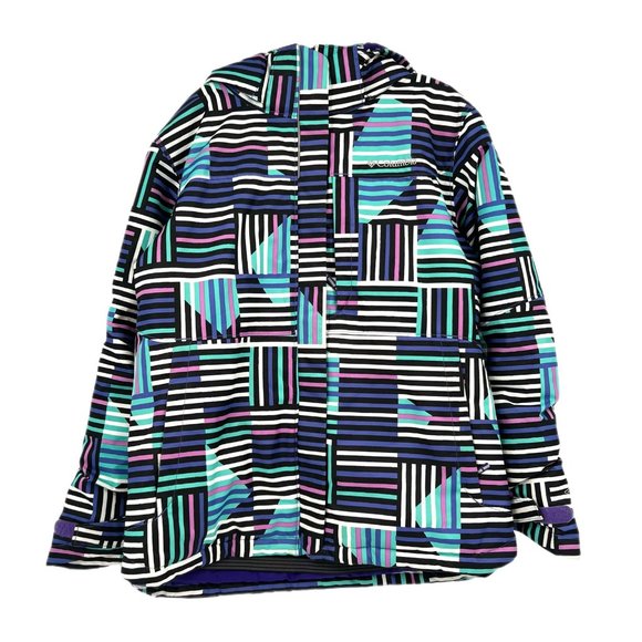 Columbia Blue & Purple Striped JacketPerfect for All Seasons